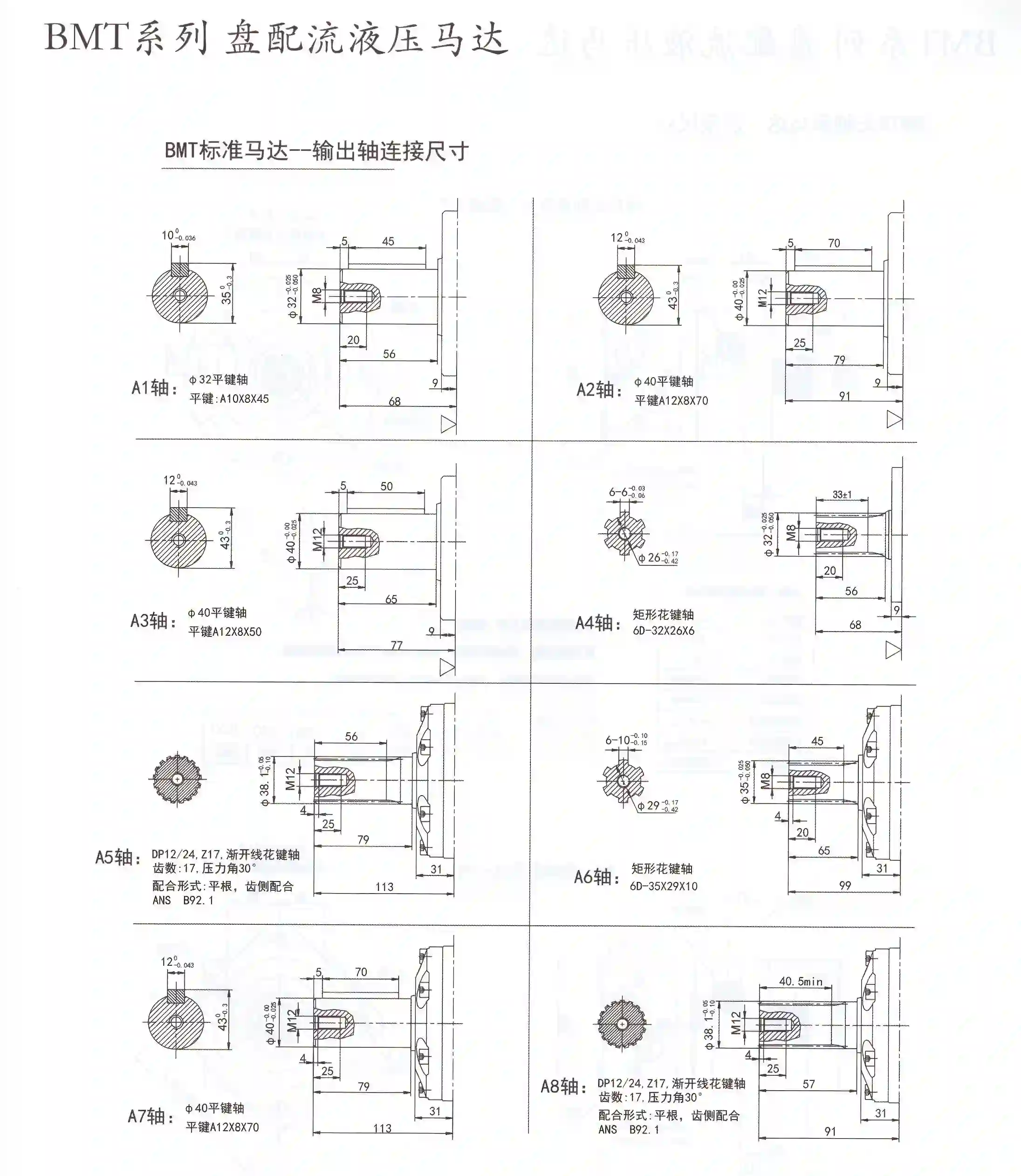 BMT Series Orbital Hydraulic Motor
