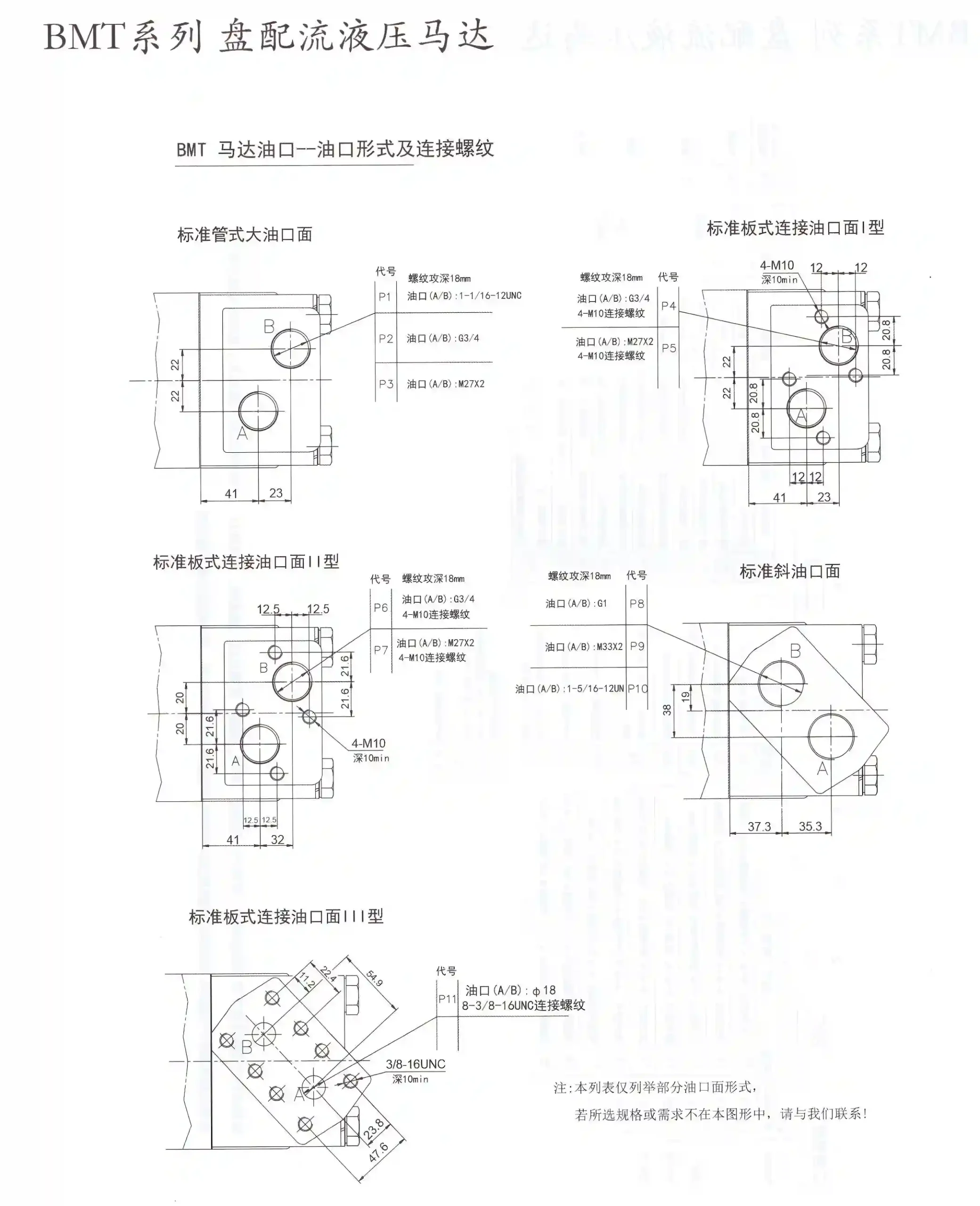 BMT Series Orbital Hydraulic Motor
