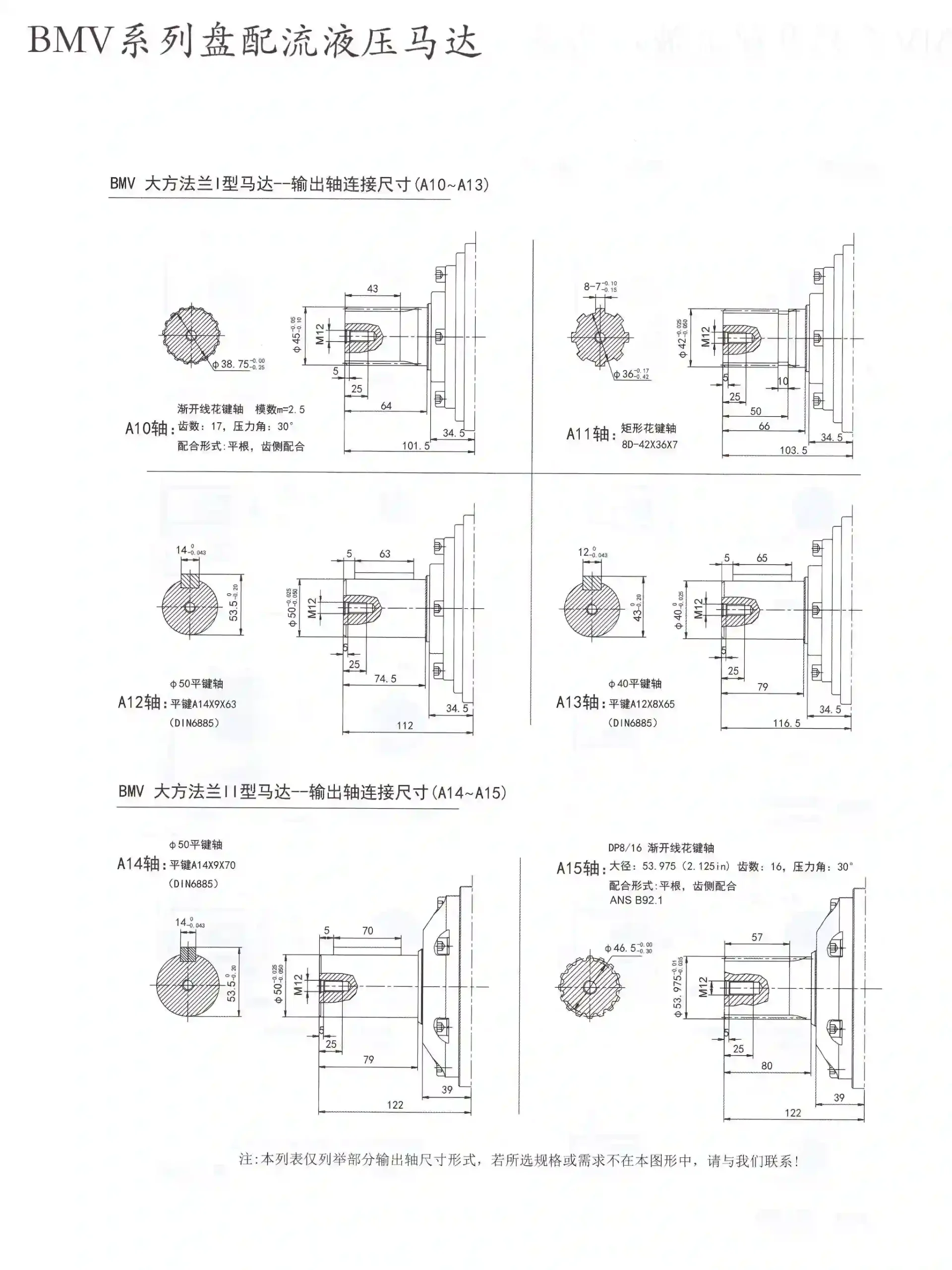 BMVOMV8K Series Orbital Hydraulic Motor