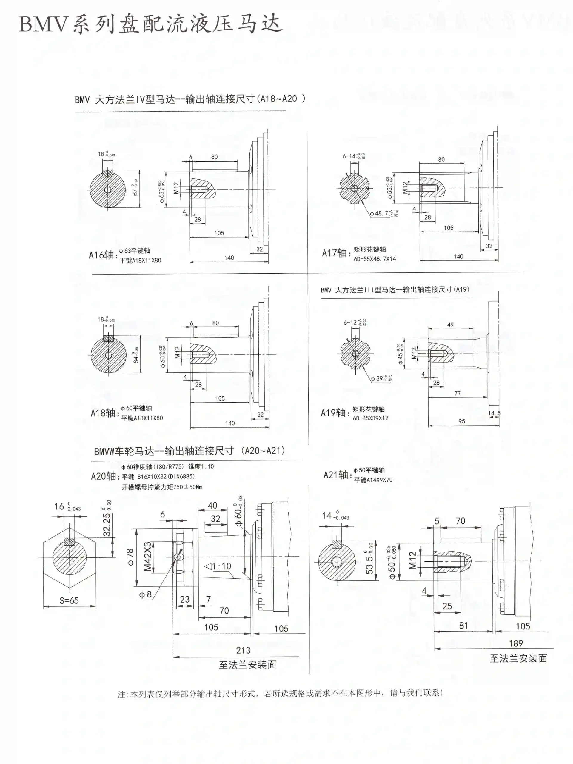 BMVOMV8K Series Orbital Hydraulic Motor