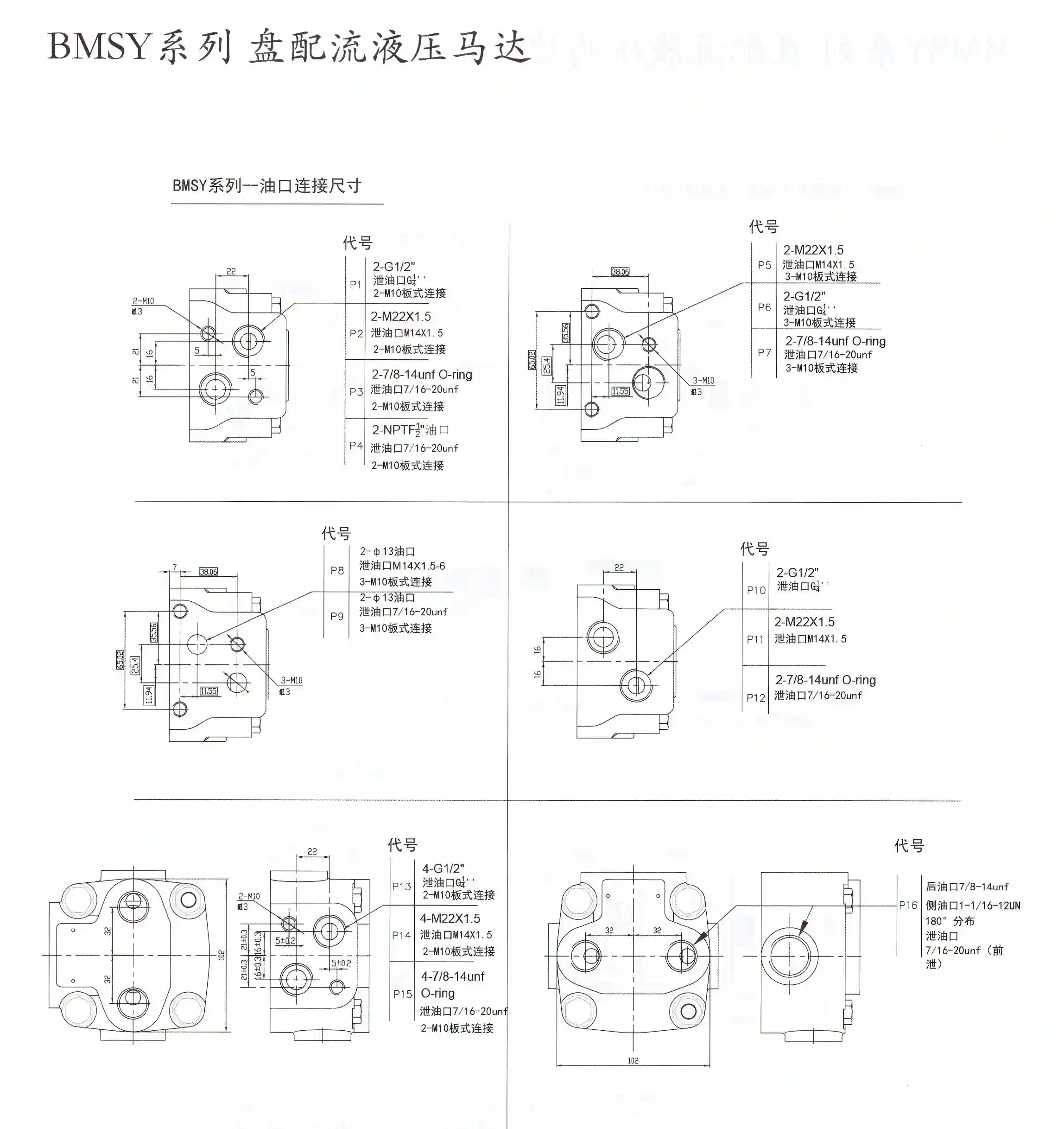 OMSY Series Orbital Hydraulic Motor 